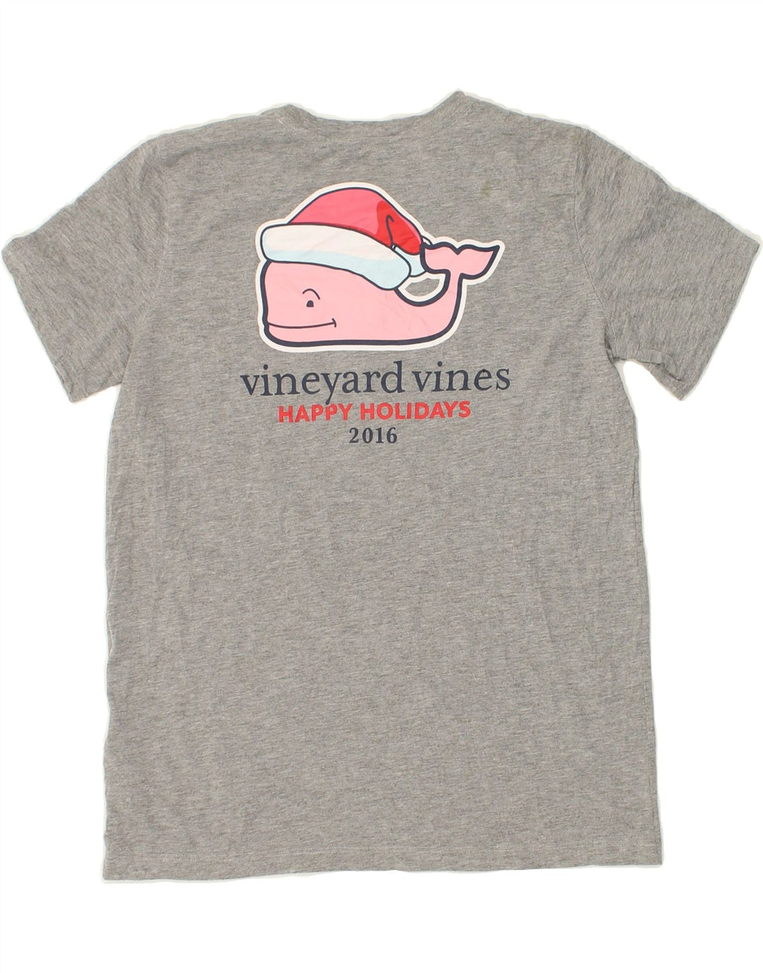 VINEYARD VINES Boys Graphic T-Shirt Top 13-14 Years XL Grey Polyester Vintage Vineyard Vines and Second-Hand Vineyard Vines from Messina Hembry 