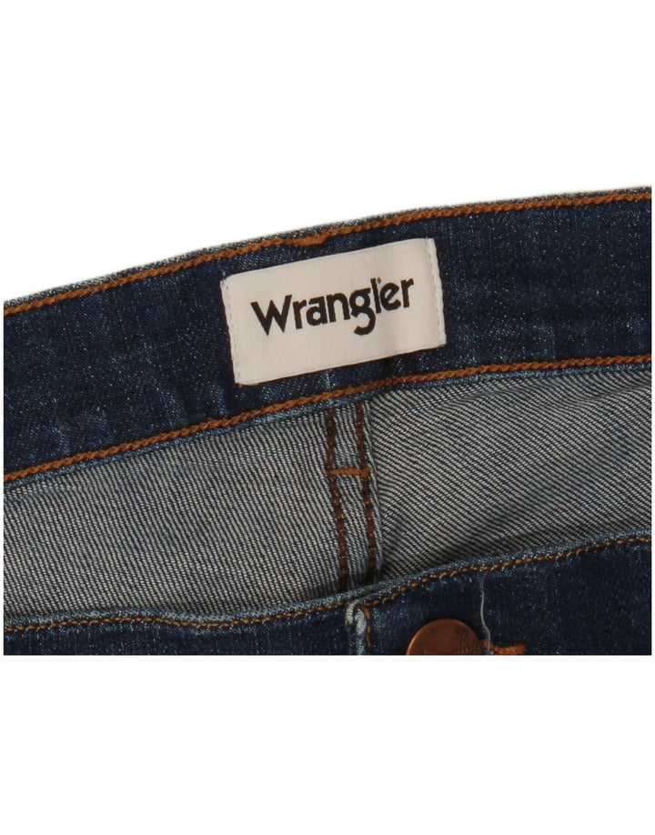 Мужские прямые джинсы Wrangler W47 L28 темно-синие