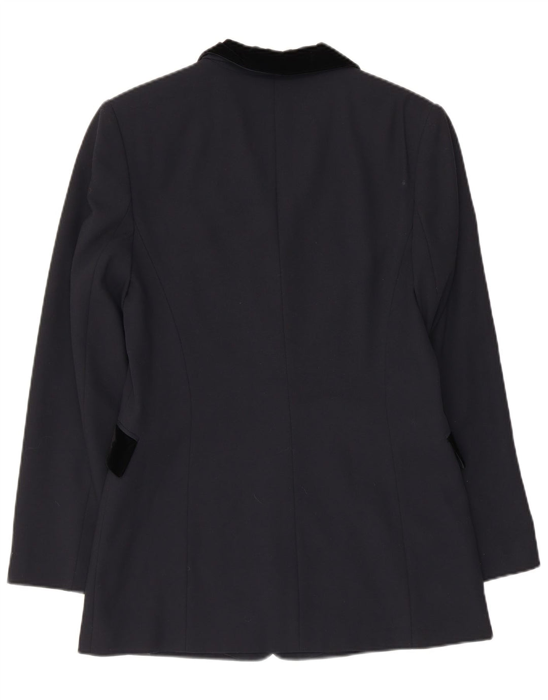 Cartoon Womens 3 Button Blazer Jacket EU 36 Small Navy Blue Colourblock