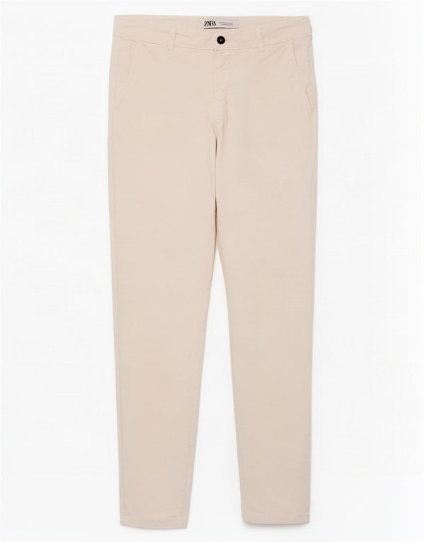 Мужские брюки-чиносы Zara EU 42 Large W32 L29 Off White