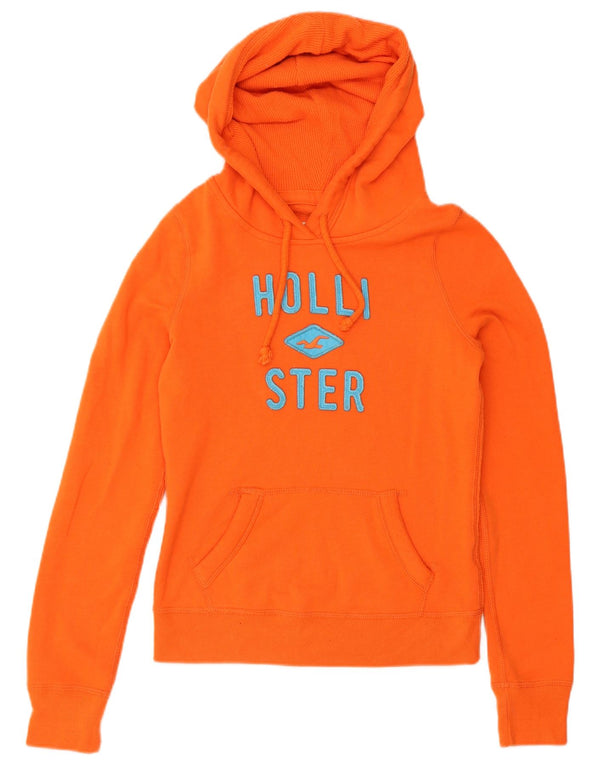 Женский джемпер с капюшоном Hollister UK 6 XS оранжевый хлопок