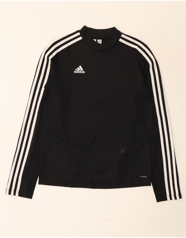 Топ ADIDAS Climacool для мальчиков с длинными рукавами, 11-12 лет, черный полиэстер