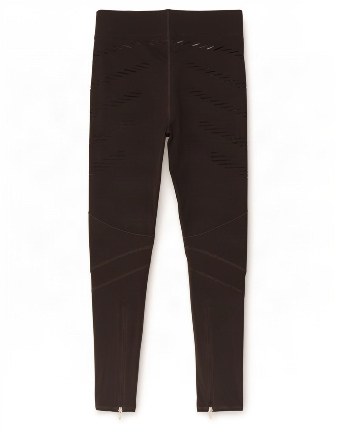 Женские леггинсы Adidas Climalite UK 8/10, маленький серый в полоску, полиамид