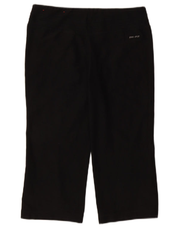 Женские леггинсы-капри Nike Dri Fit UK 8/10, маленькие черные, полиэстер