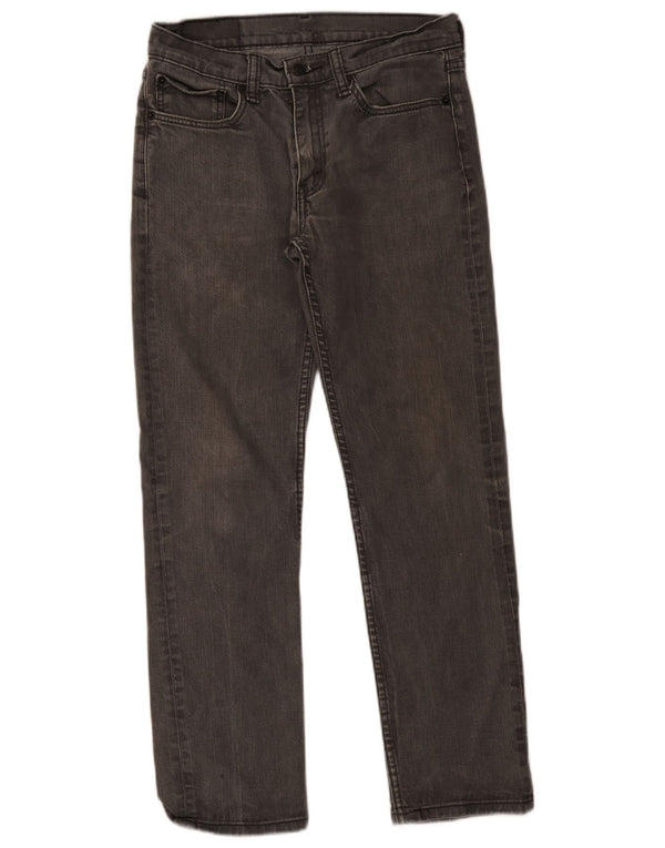 Мужские прямые джинсы Levi's 514 W31 L28 серые, хлопок