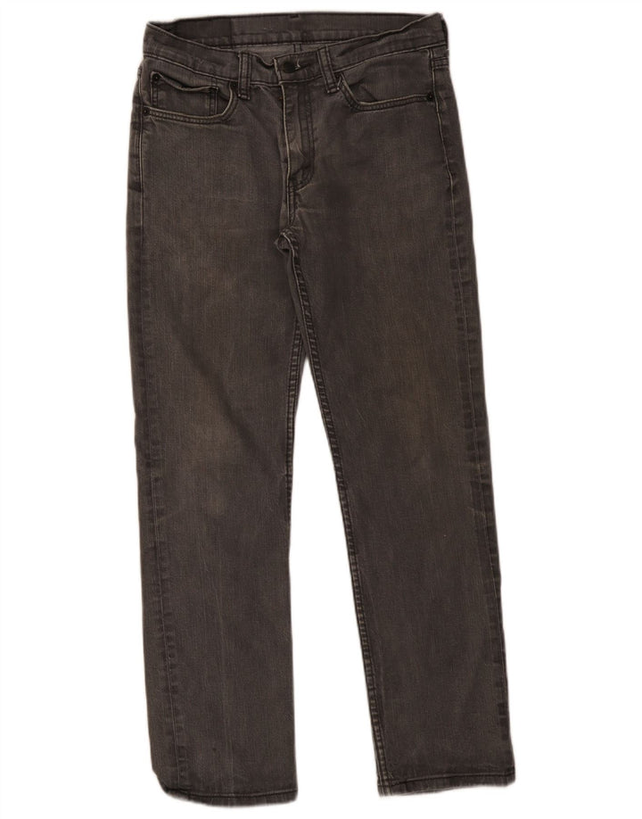 Мужские прямые джинсы Levi's 514 W31 L28 серые, хлопок