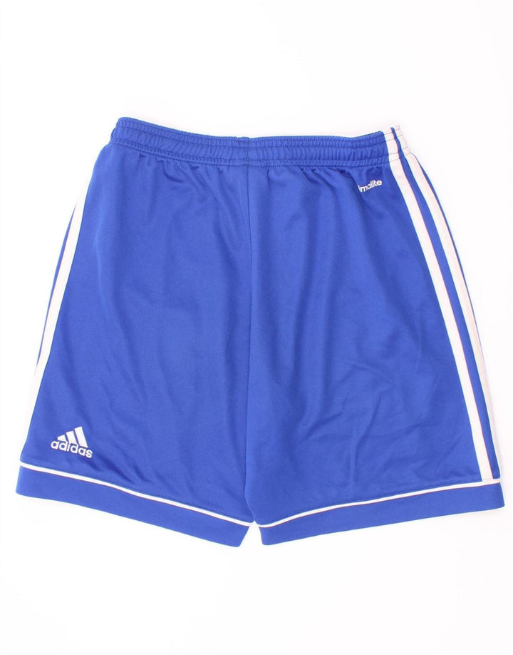 Спортивные шорты Adidas Climalite для мальчиков 11-12 лет, синие, полиэстер