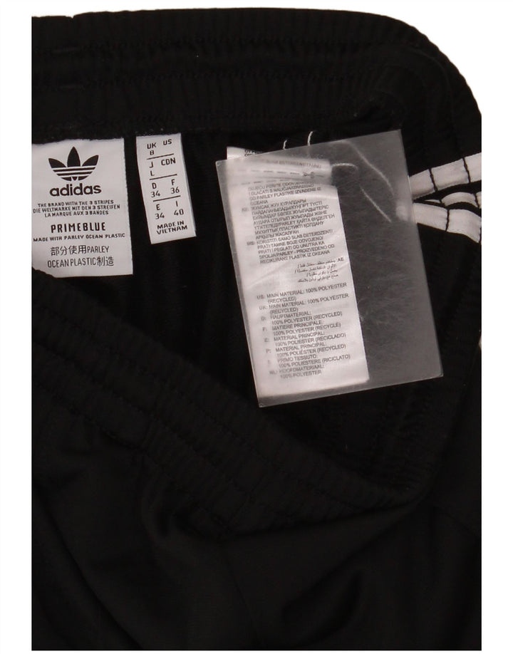 Женские спортивные брюки Adidas UK 8, маленькие черные из полиэстера