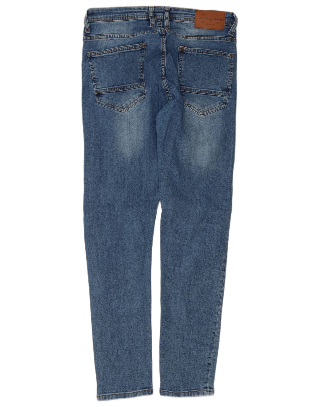 Мужские узкие джинсы Zara EU 42, большие W32 L29, синие, хлопок