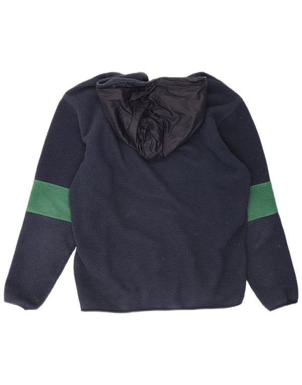 Мужской флисовый джемпер с капюшоном Tommy Hilfiger, большой темно-синий, цветных блоков