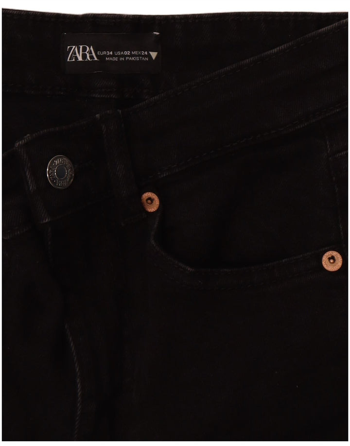 Женские джинсы Bootcut Zara EU 34 2XS W24 L25 черные