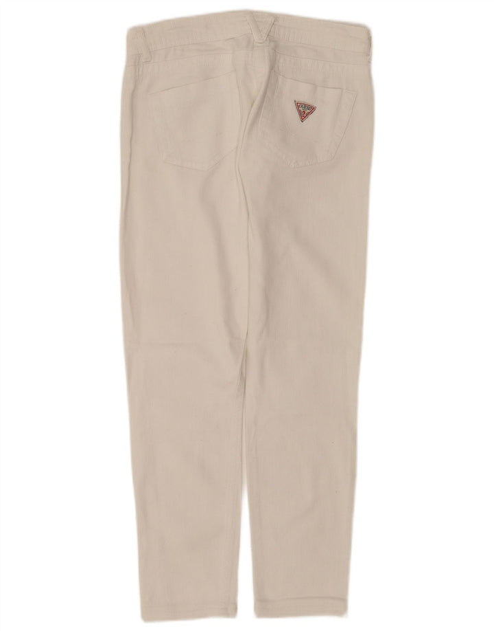 Guess Женские узкие джинсы W28 L27 Белый хлопок