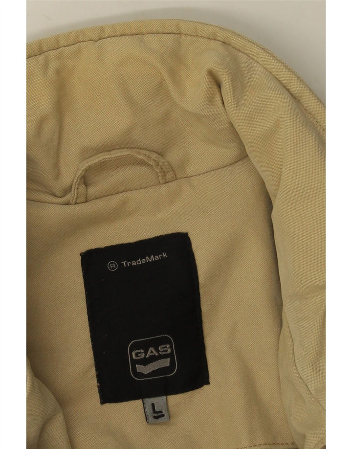 Мужская универсальная куртка Gas UK 40, большая, бежевая, хлопок