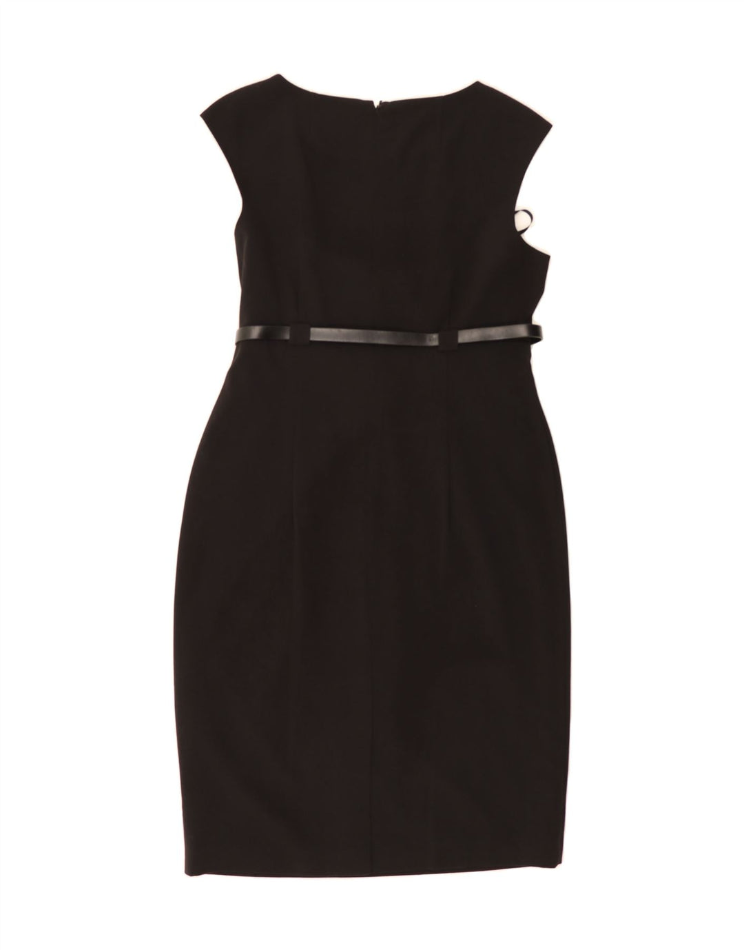 CALVIN KLEIN Womens Sleeveless Sheath Dress US 10 Large Black Polyester Vintage Calvin Klein and Second-Hand Calvin Klein from Messina Hembry 