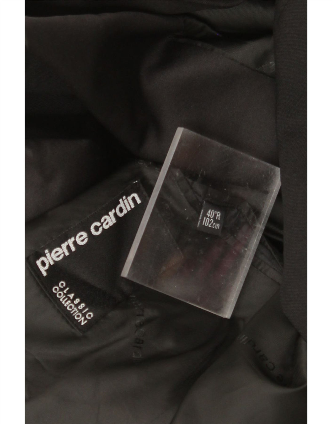 Мужской пиджак стандартного кроя PIERRE CARDIN UK 40, большой черный
