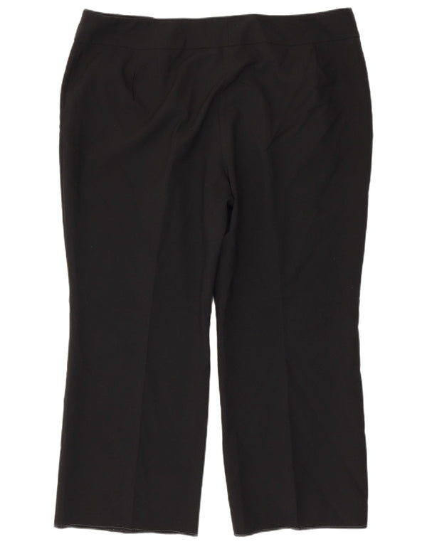 Женские прямые укороченные брюки Marks & Spencer UK 22 3XL W42 L27 черные