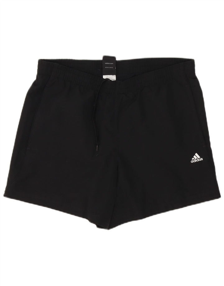Мужские спортивные шорты Adidas Climalite, средний черный полиэстер