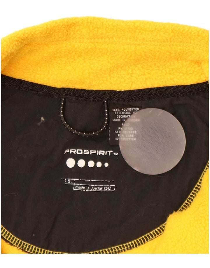 Мужской флисовый джемпер VINTAGE с воротником на молнии XL, желтый полиэстер