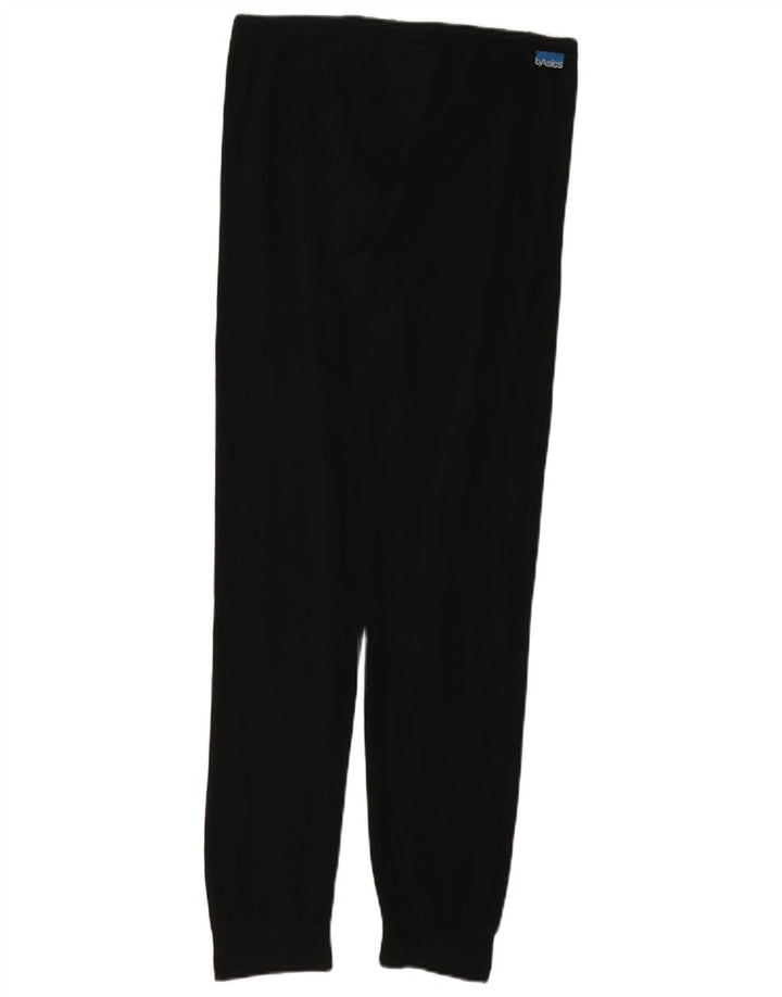 Женские спортивные брюки ASICS Брюки для бега UK 14 Средний черный хлопок