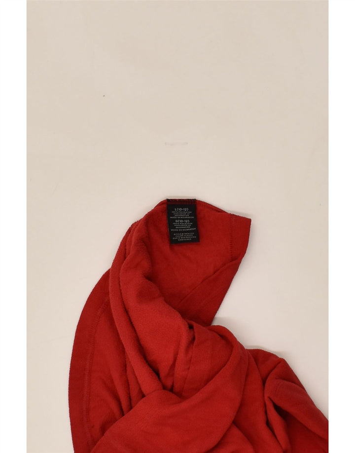 STARTER Boys Zip Neck Fleece Jumper 10-11 Years Large Red Polyester | Vintage Starter | Thrift | Second-Hand Starter | Used Clothing | Messina Hembry 