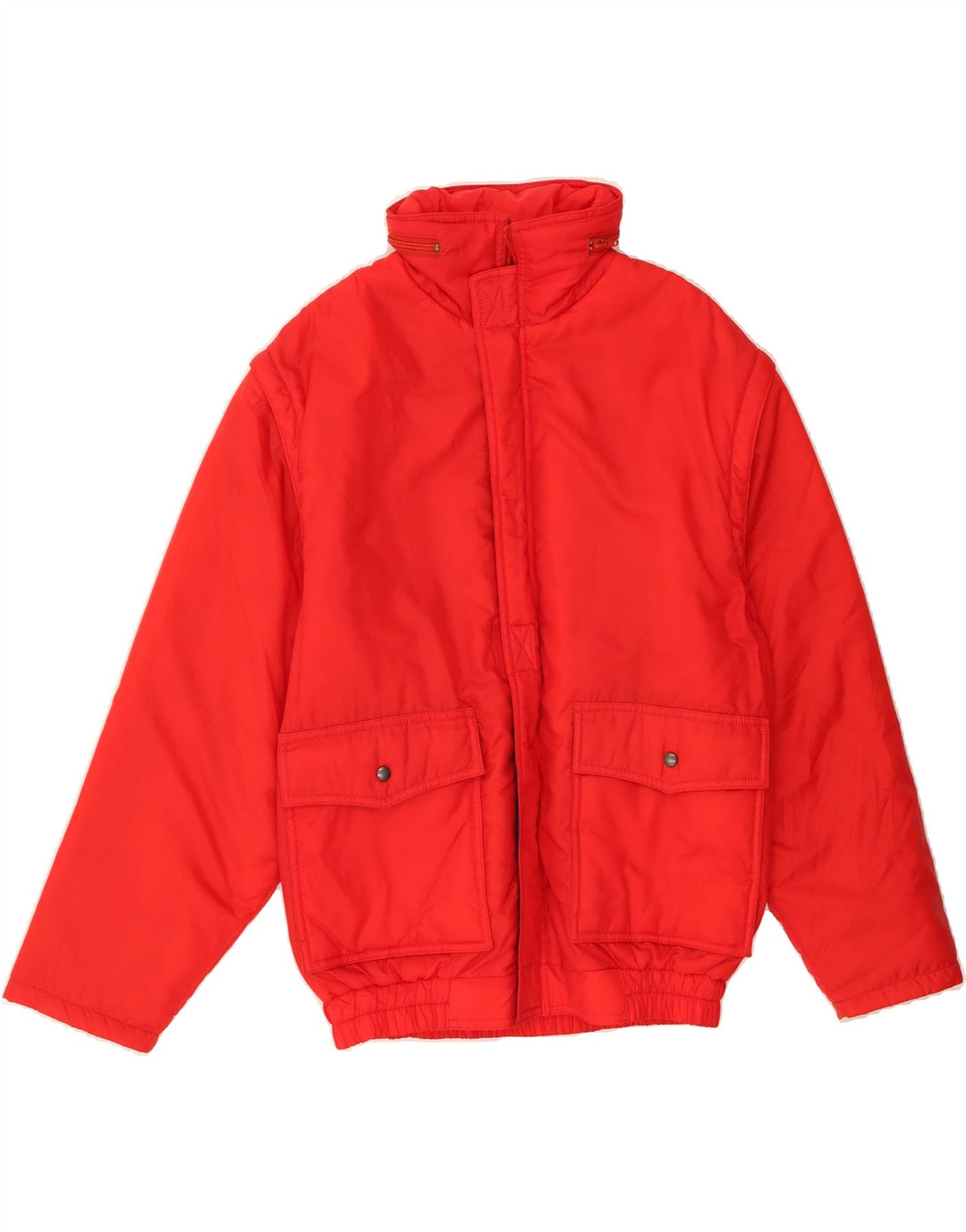 VINTAGE Mens Windbreaker Jacket UK 44/46 XL Red Polyamide Vintage Vintage and Second-Hand Vintage from Messina Hembry 