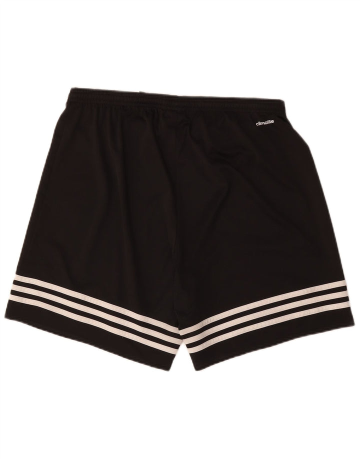 Мужские спортивные шорты Adidas Climalite, большие черные из полиэстера
