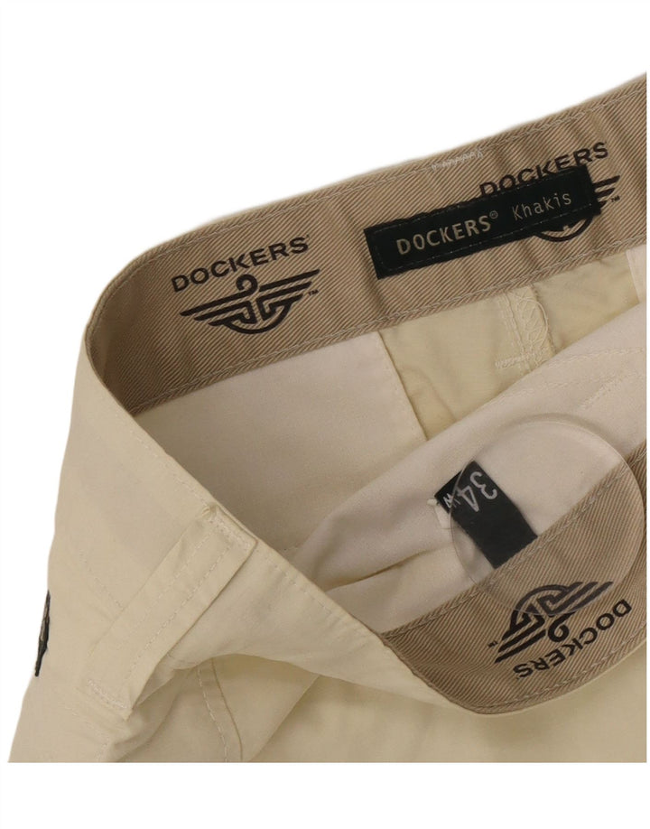 Мужские шорты-карго Dockers цвета хаки W34, большие, бежевые, хлопок