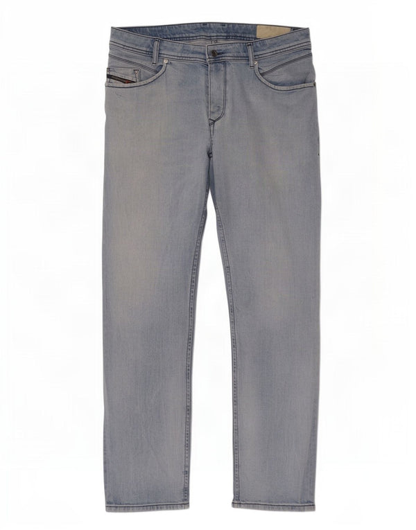 Мужские зауженные джинсы Diesel Iakop Regular W34 L32, синий хлопок