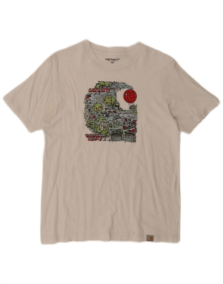 Мужская футболка с рисунком Carhartt Top XS Белая