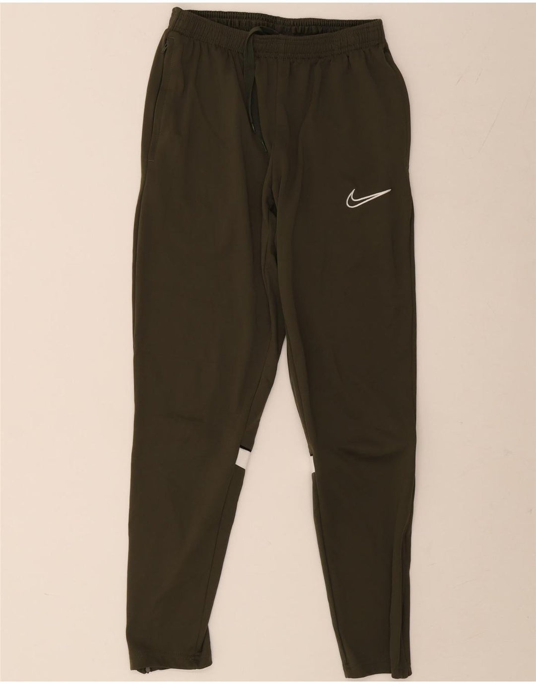 Мужские спортивные брюки Nike Dri Fit, средний хаки, полиэстер с цветными блоками