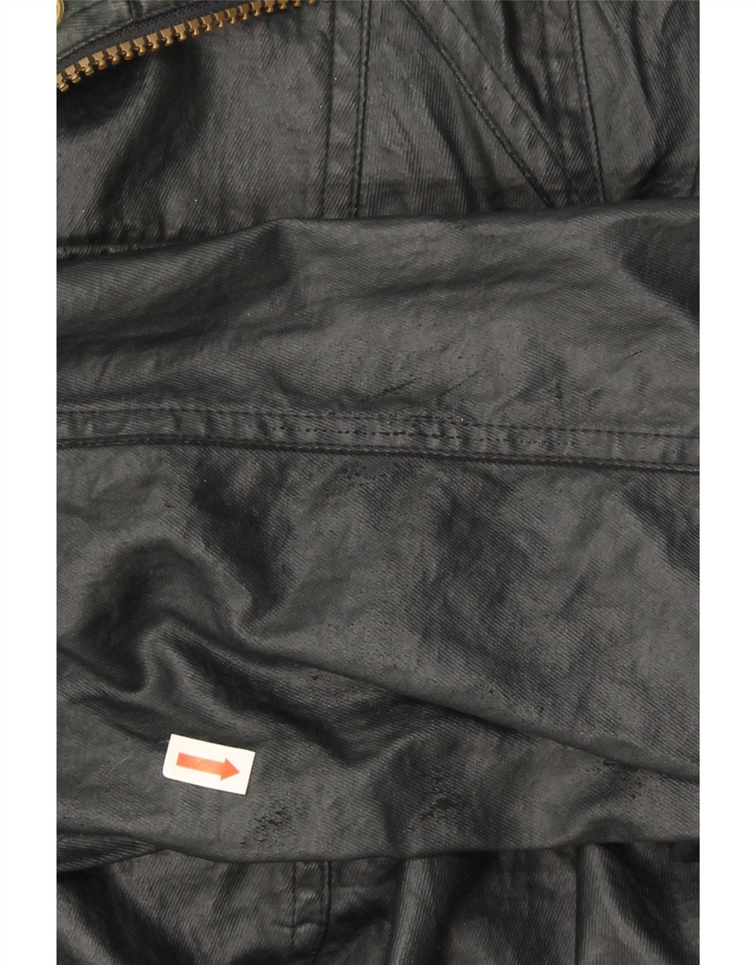 Женская куртка Barbour из искусственной кожи в стиле милитари UK 14, большая, черная, полиэстер