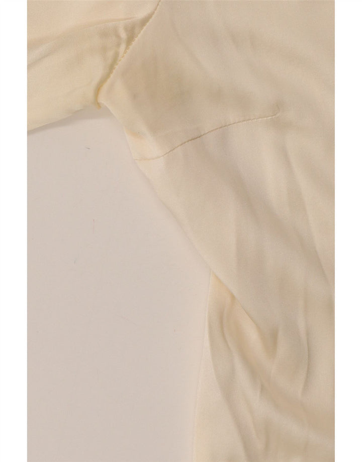 ATOS LOMBARDINI Женская блузка-рубашка с длинным рукавом IT 44 Medium Off White