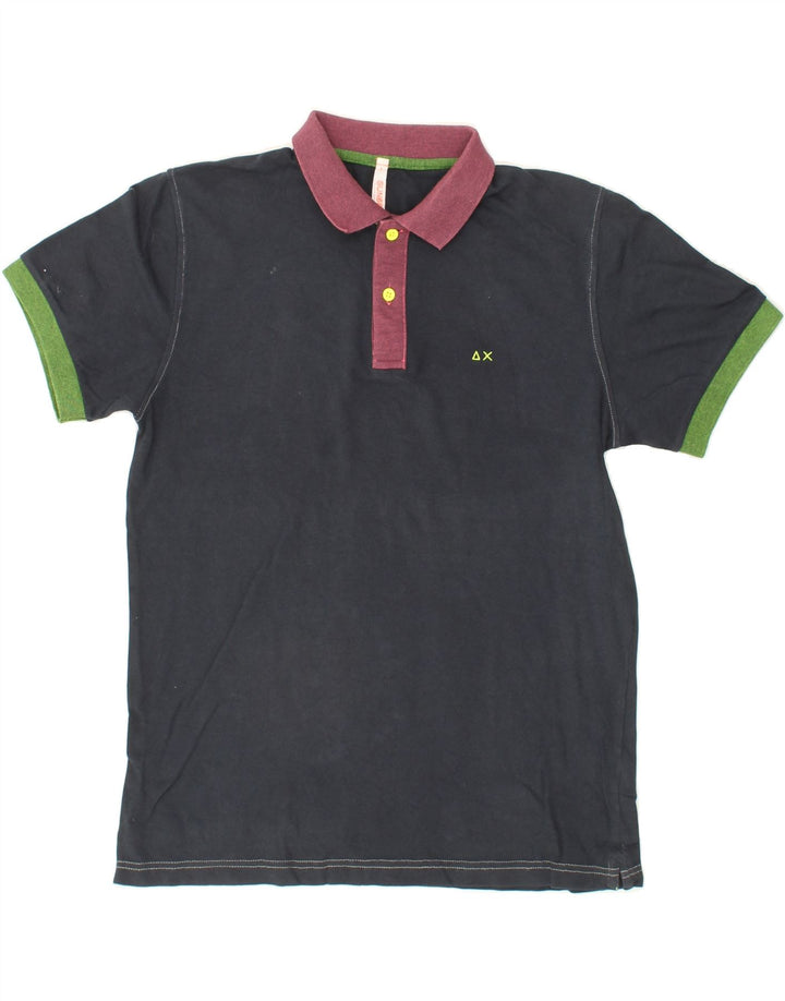 SUN68 Mens Polo Shirt Large Black Cotton Vintage Sun68 and Second-Hand Sun68 from Messina Hembry 