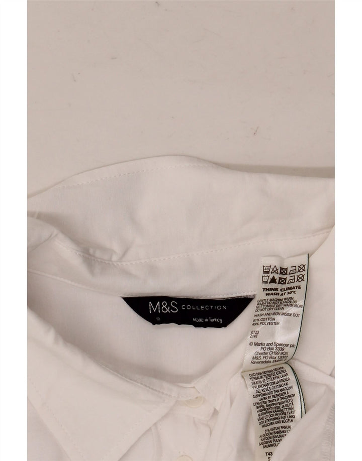 Женская рубашка оверсайз Marks & Spencer UK 18 XL, белый хлопок