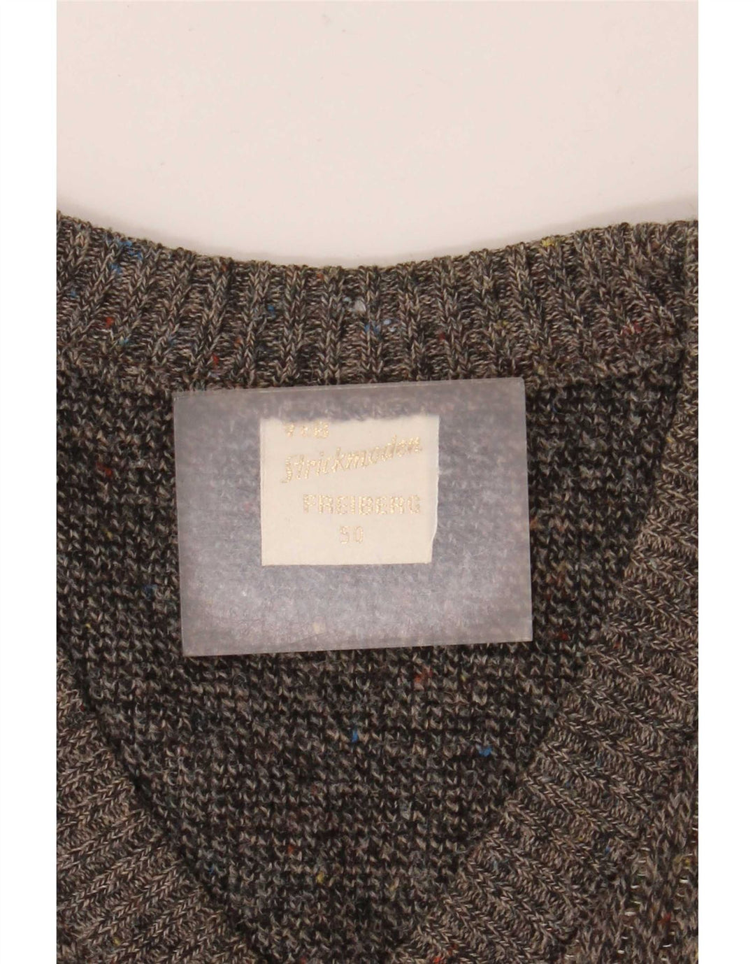Strickmoden Мужской джемпер с v-образным вырезом IT 50 Medium Grey Geometric