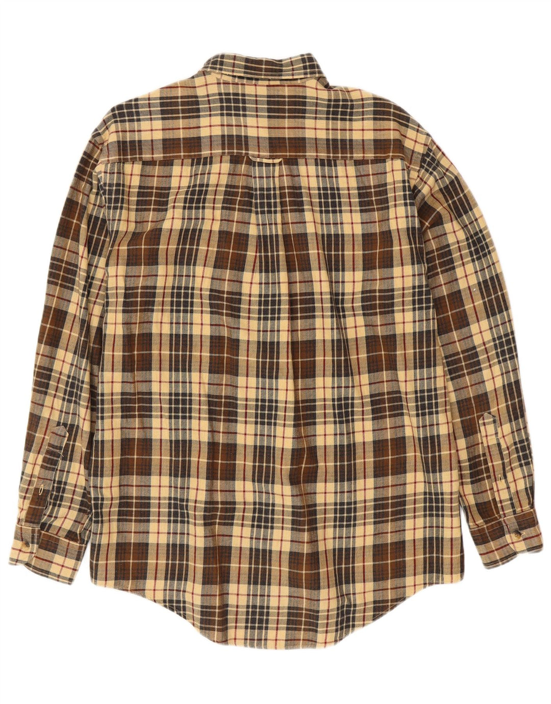 Мужская фланелевая рубашка NAUTICA, хлопковая клетка среднего коричневого цвета