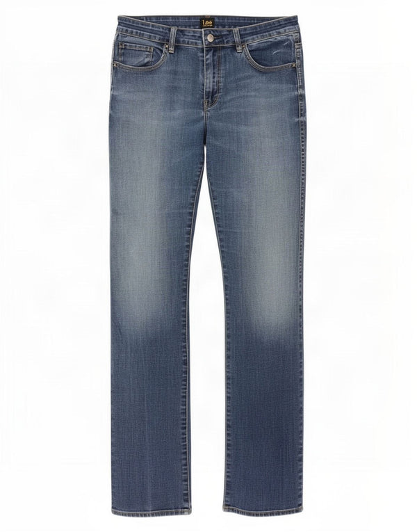 Женские джинсы Lee Bootcut US 13, большие размеры W32 L33, синий хлопок