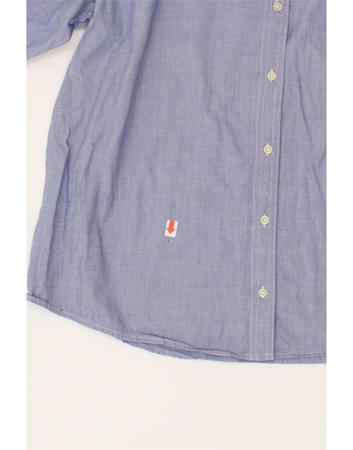LEE Womens 3/4 Sleeve Shirt UK 16 Large Blue Cotton Vintage Lee and Second-Hand Lee from Messina Hembry 