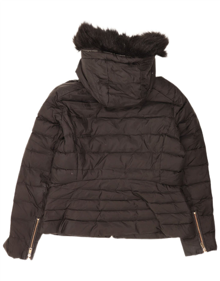 Женская стеганая куртка Zara UK 18 XL, черный полиэстер