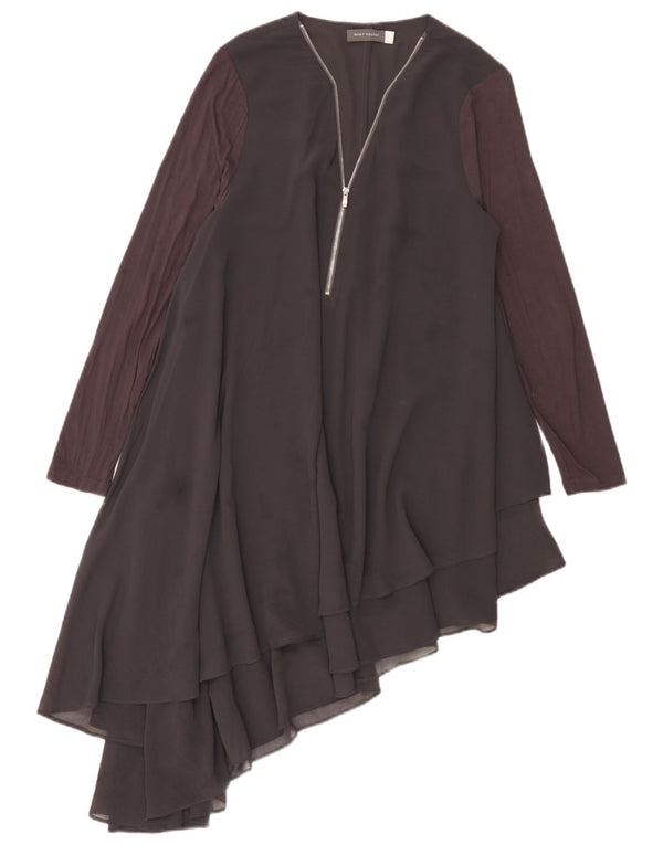 Женское асимметричное платье MINT VELVET UK 16, большой серый цвет с цветными блоками