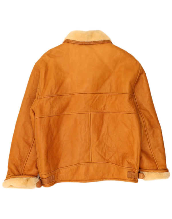 Мужская короткая дубленка VINTAGE IT 52 XL Бежевая короткая дубленка