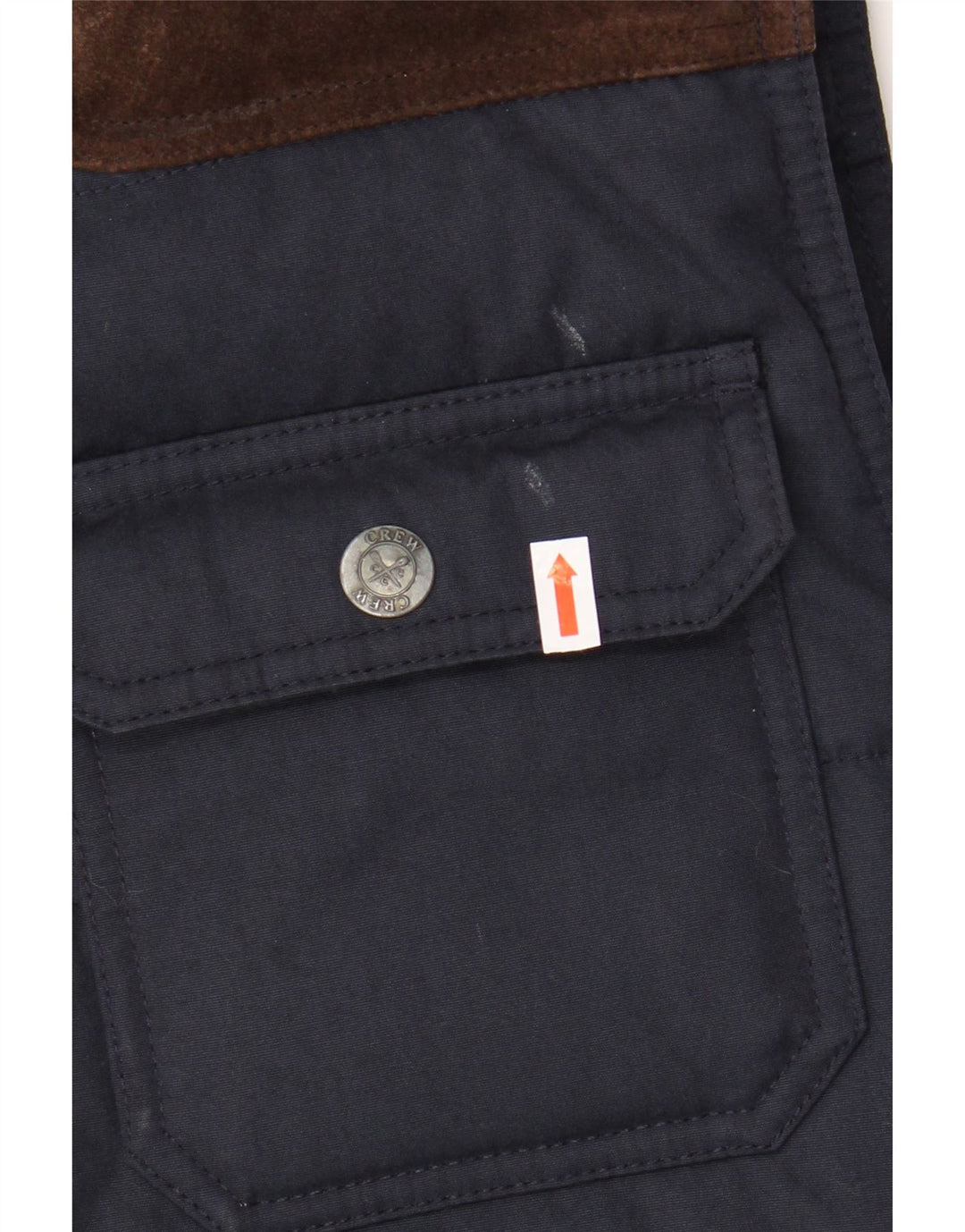 Мужская утепленная жилетка Crew Clothing UK 38, средний темно-синий полиэстер