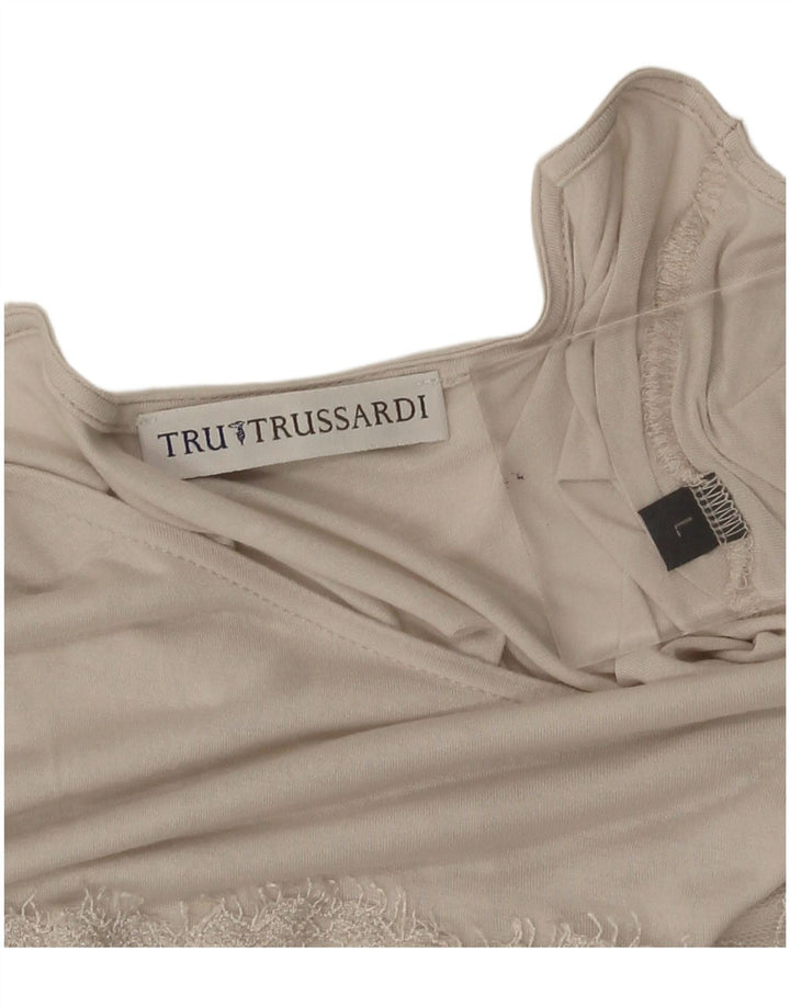 Женская блузка Trussardi Top UK 14, большая, бежевая