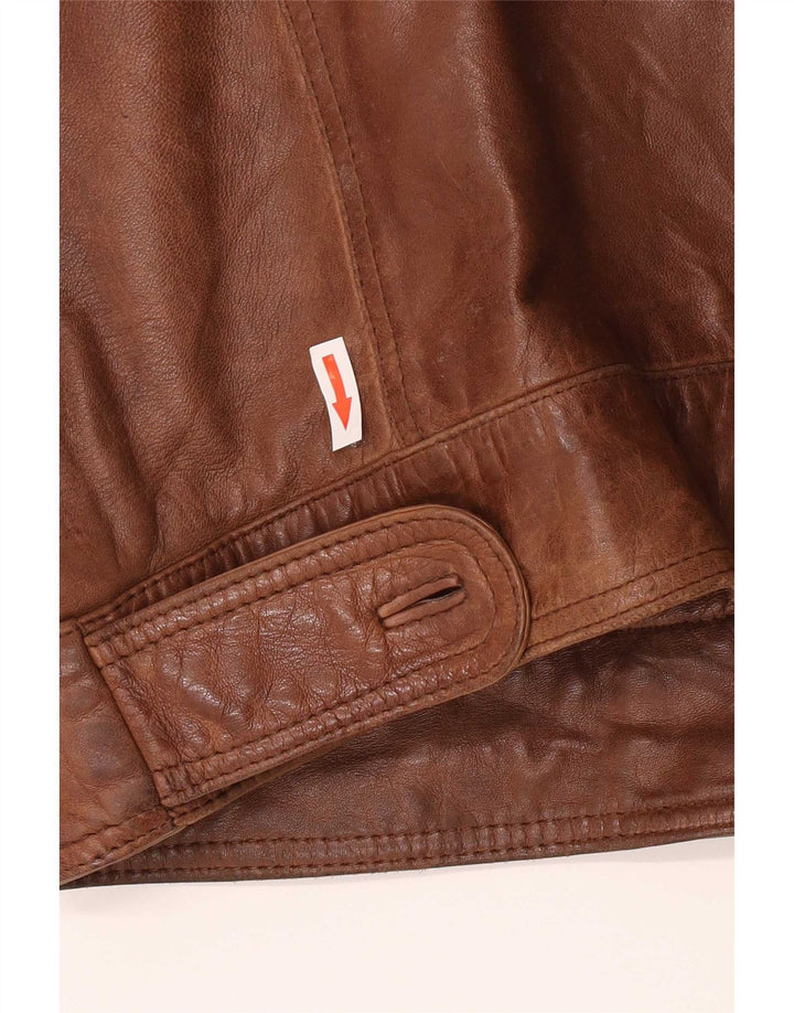 Мужская кожаная куртка Conbipel IT 54 XL Коричневая