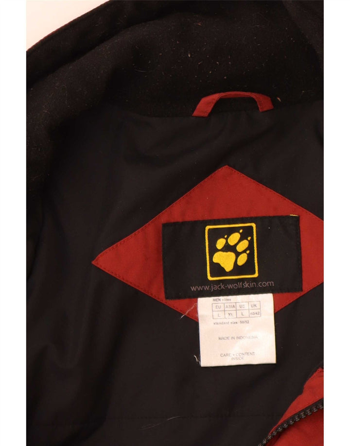 Мужская ветровка Jack Wolfskin UK 40/42, большая красная с цветными блоками