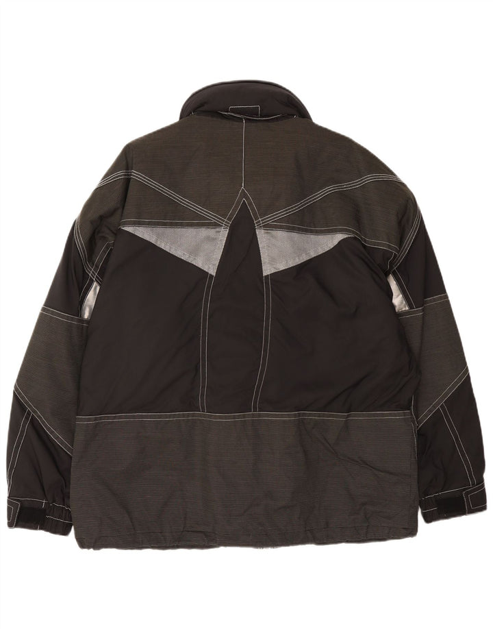 Мужская лыжная куртка Colmar IT 52 с капюшоном, большая черная с цветными блоками