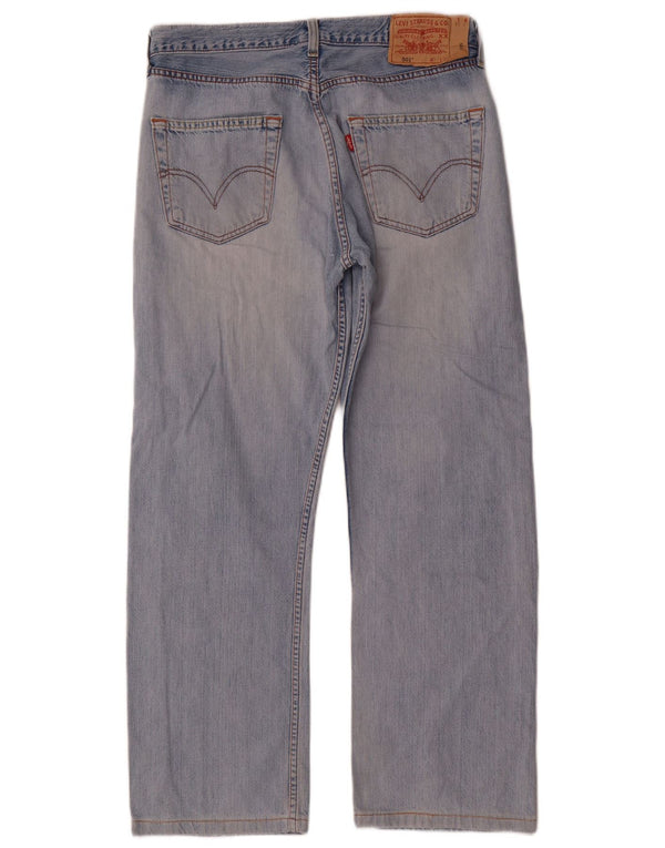 Levi's Mens 501 Straight Jeans W33 L28 Blue Cotton