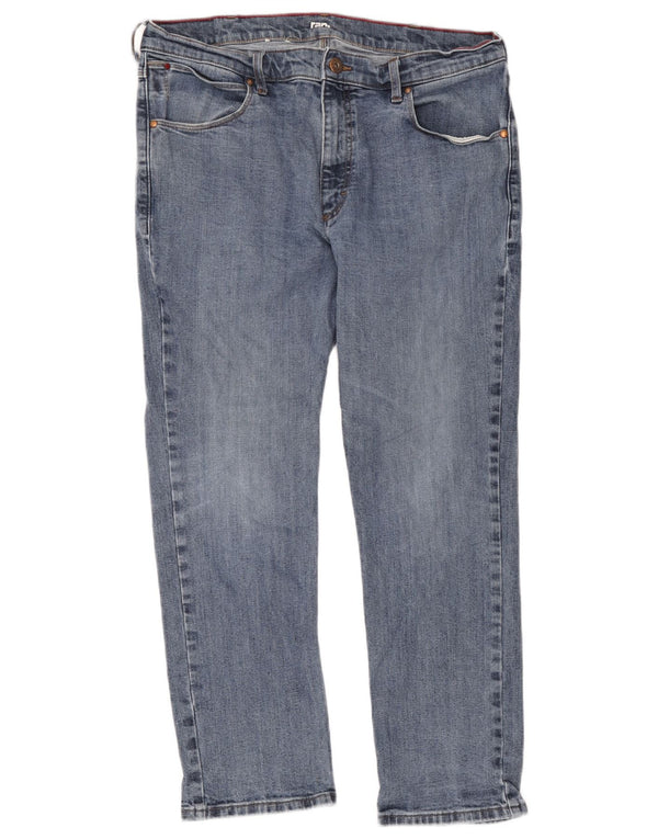 Мужские обычные прямые джинсы Wrangler W36 L30, синий хлопок