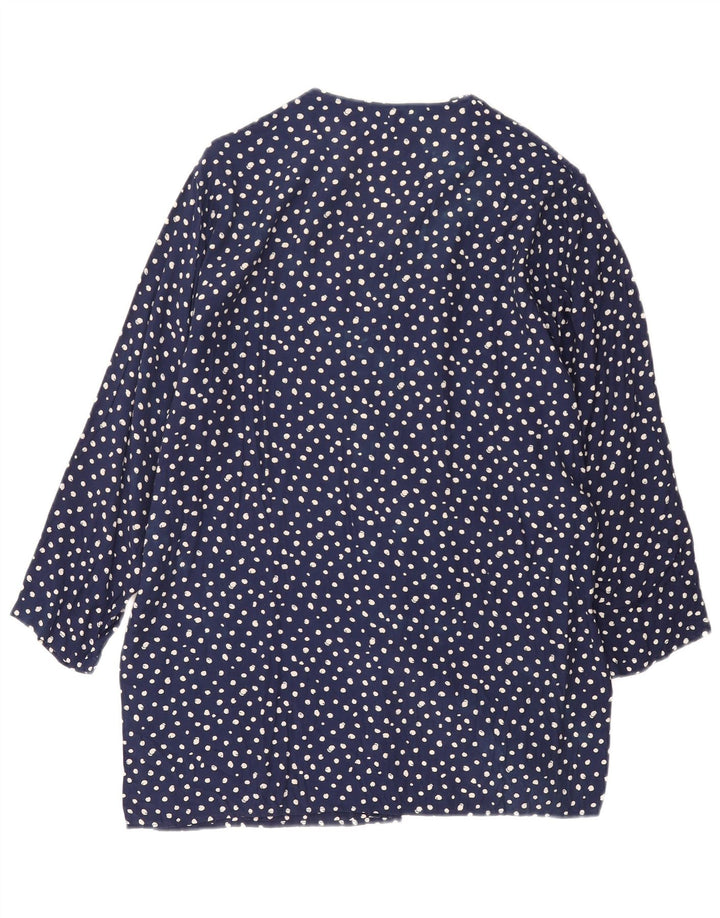 Женская туника оверсайз Benetton Top IT 44 Medium Navy Blue Spotted