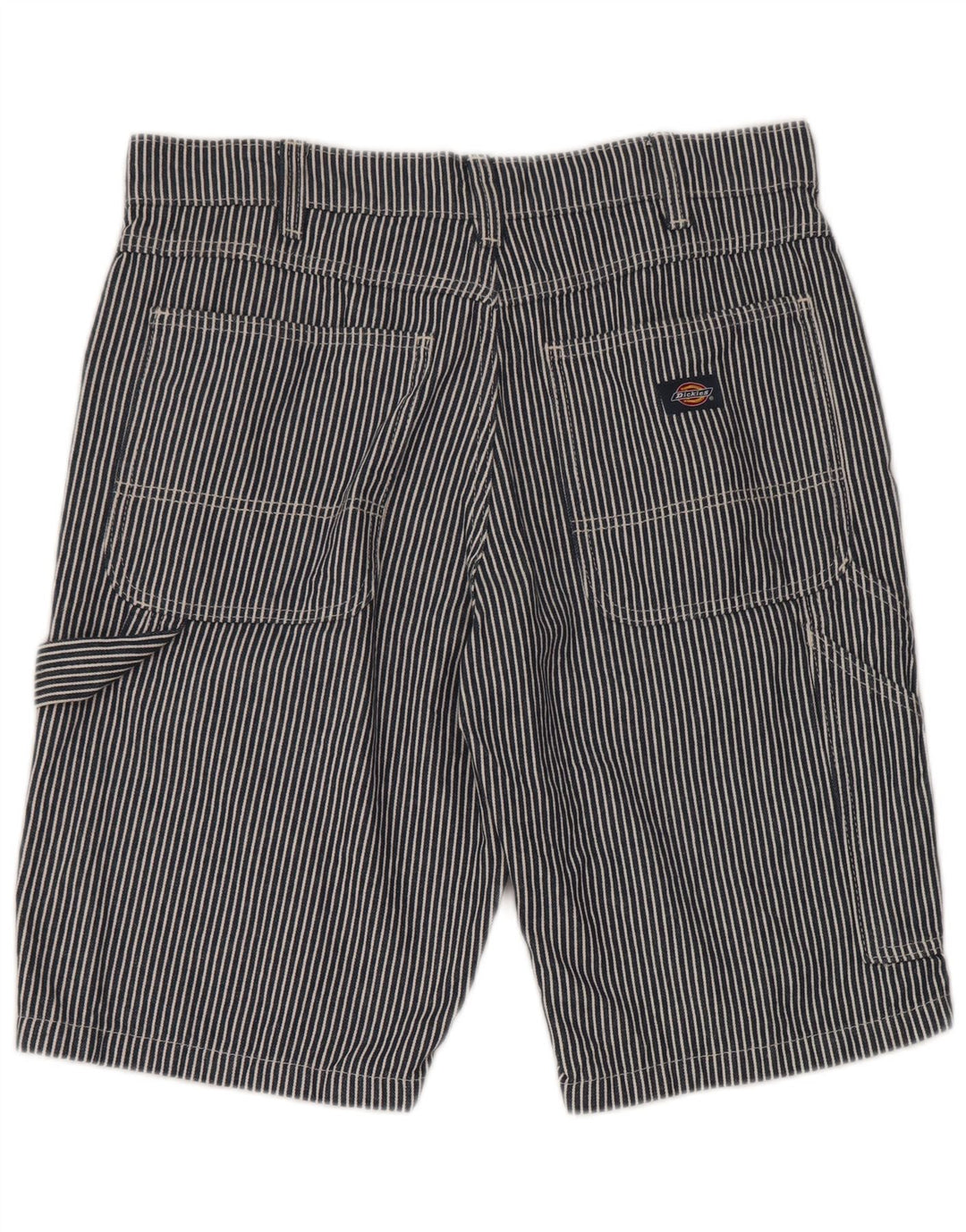 Мужские шорты-карго Dickies W34, большие темно-синие полосатые хлопковые шорты